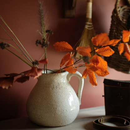 White Ceramic Flower Jug