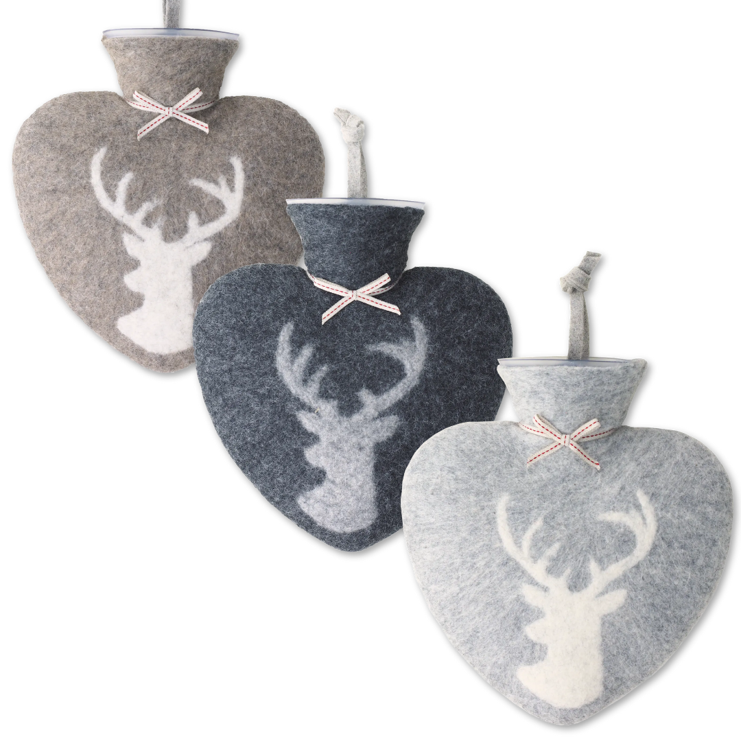 Deer Hot Water Bottle in 3 Colours