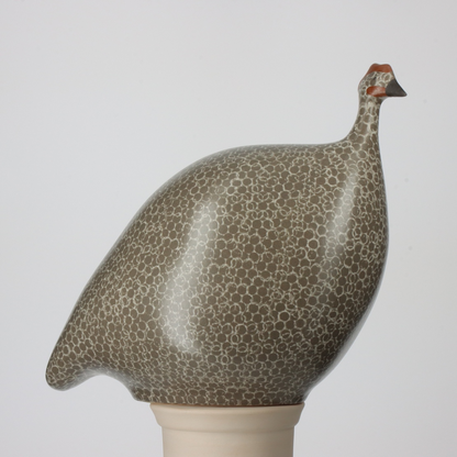 Matt Grey Speckled White Guinea Fowl