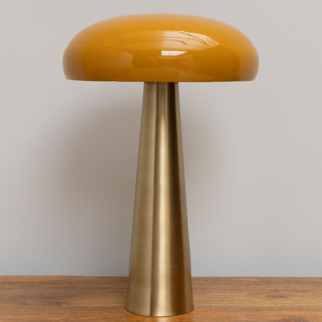 Gold Mushroom Table Lamp
