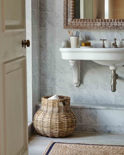 Rattan Round Storage Basket Small
