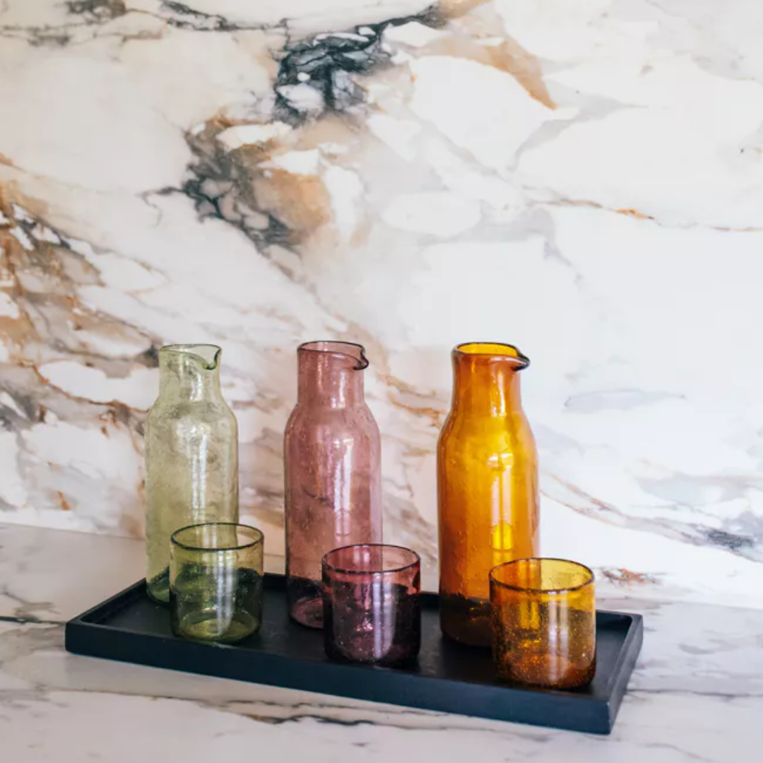 Glass Carafe in 5 Colours