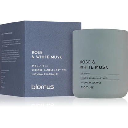 Rose and White Musk Scented Candle in 2 Sizes
