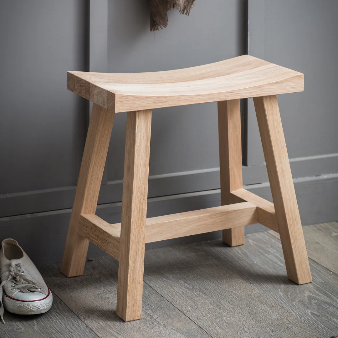 Small Stool in Natural or Carbon