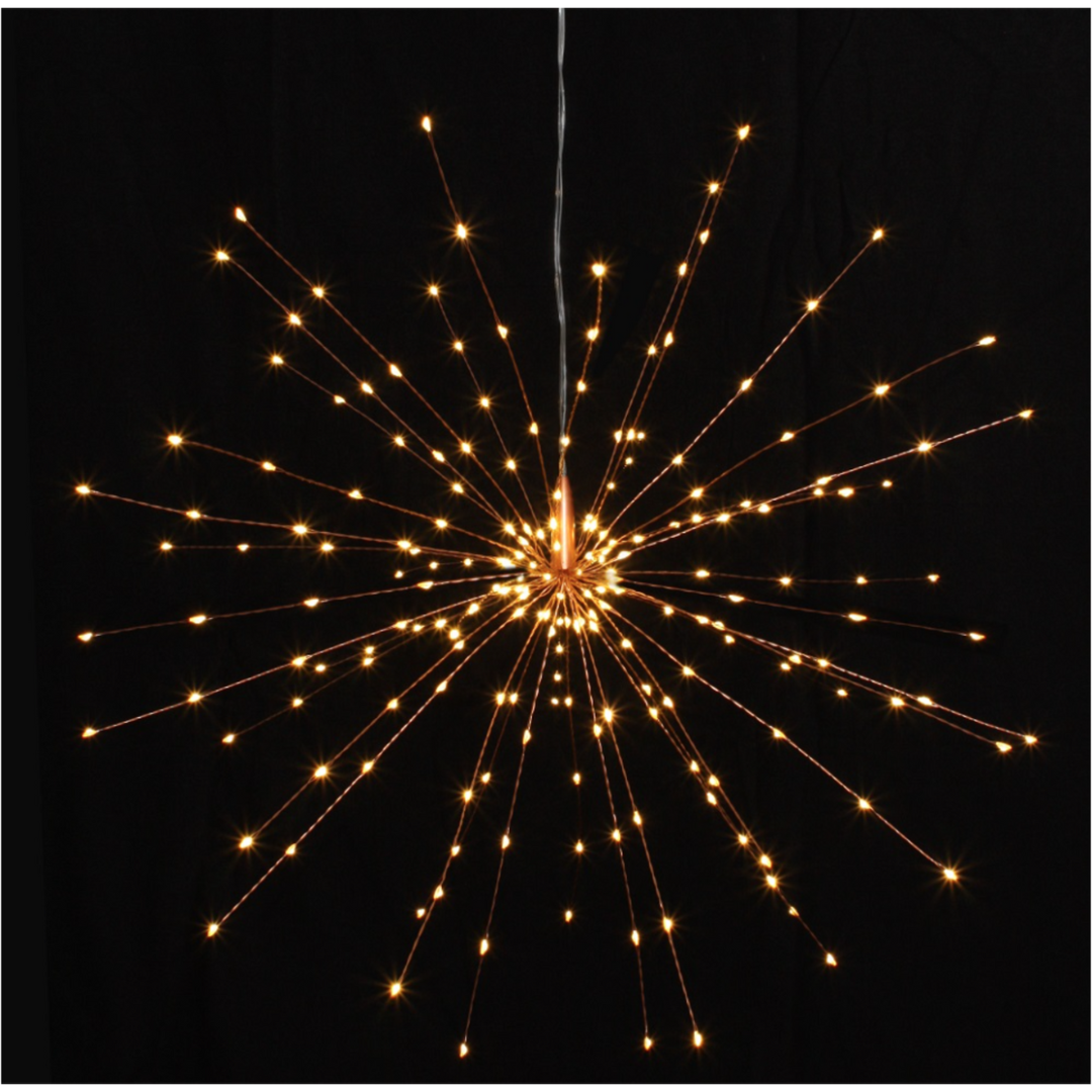 Large Copper Starburst Light