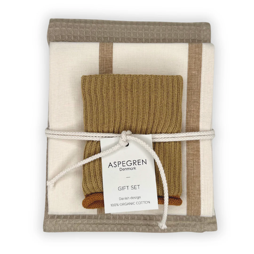 Corn Tea Towel &amp; Dishcloth Gift Set of 3