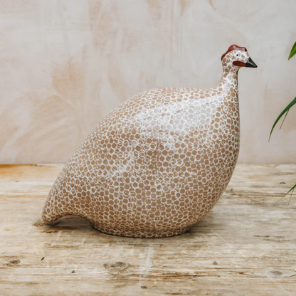 Brown Speckled White Guinea Fowl