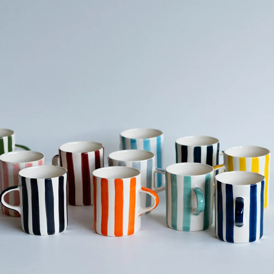 Ceramic Mug Candy Stripe