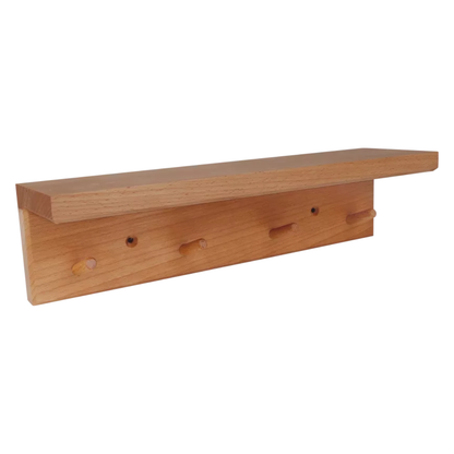 Wall Shelf with Hooks