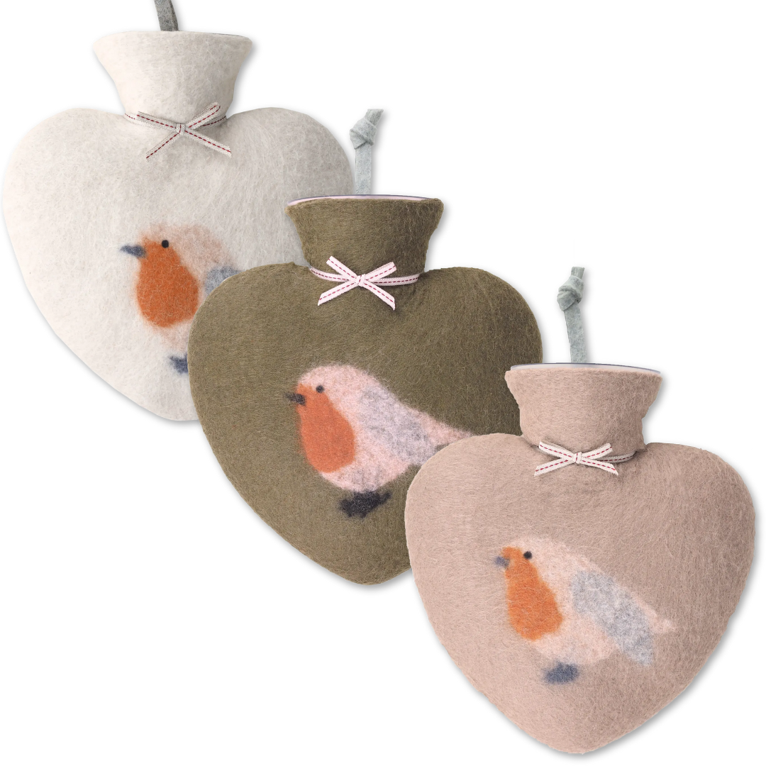 Robin Hot Water Bottle in 3 Colours