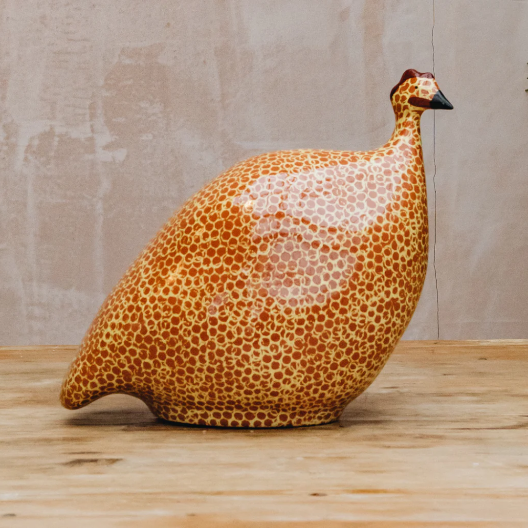 Rouge Speckled Yellow Guinea Fowl