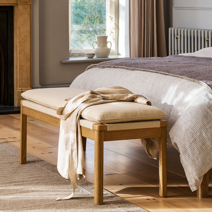 Ash Bench with Cushion