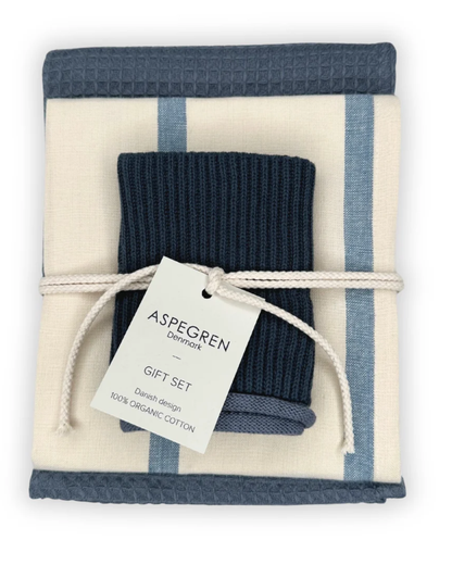 Bilberry Tea Towel &amp; Dishcloth Gift Set of 3