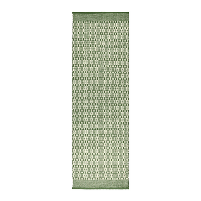 Nordic Geometric Rug in Green &amp; Off White - 3 sizes