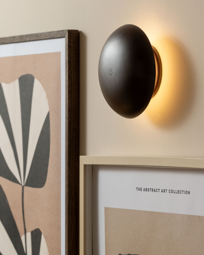 Dark Brown Halo LED Table &amp; Wall Lamp Small