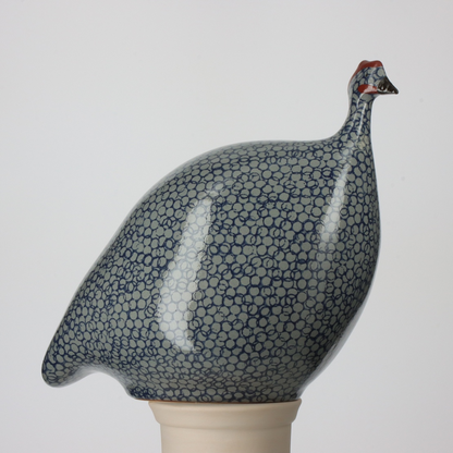 Blue Speckled Cobalt Guinea Fowl