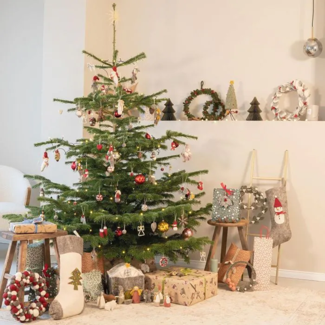 Set of 3 Hanging Felt Snowman in 5 Designs