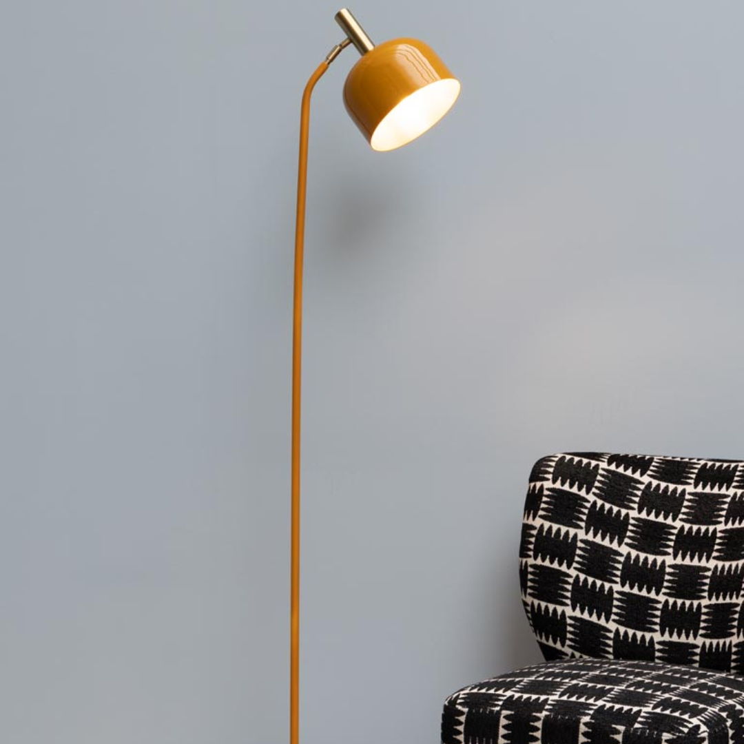 Yellow Vintage Floor Lamp