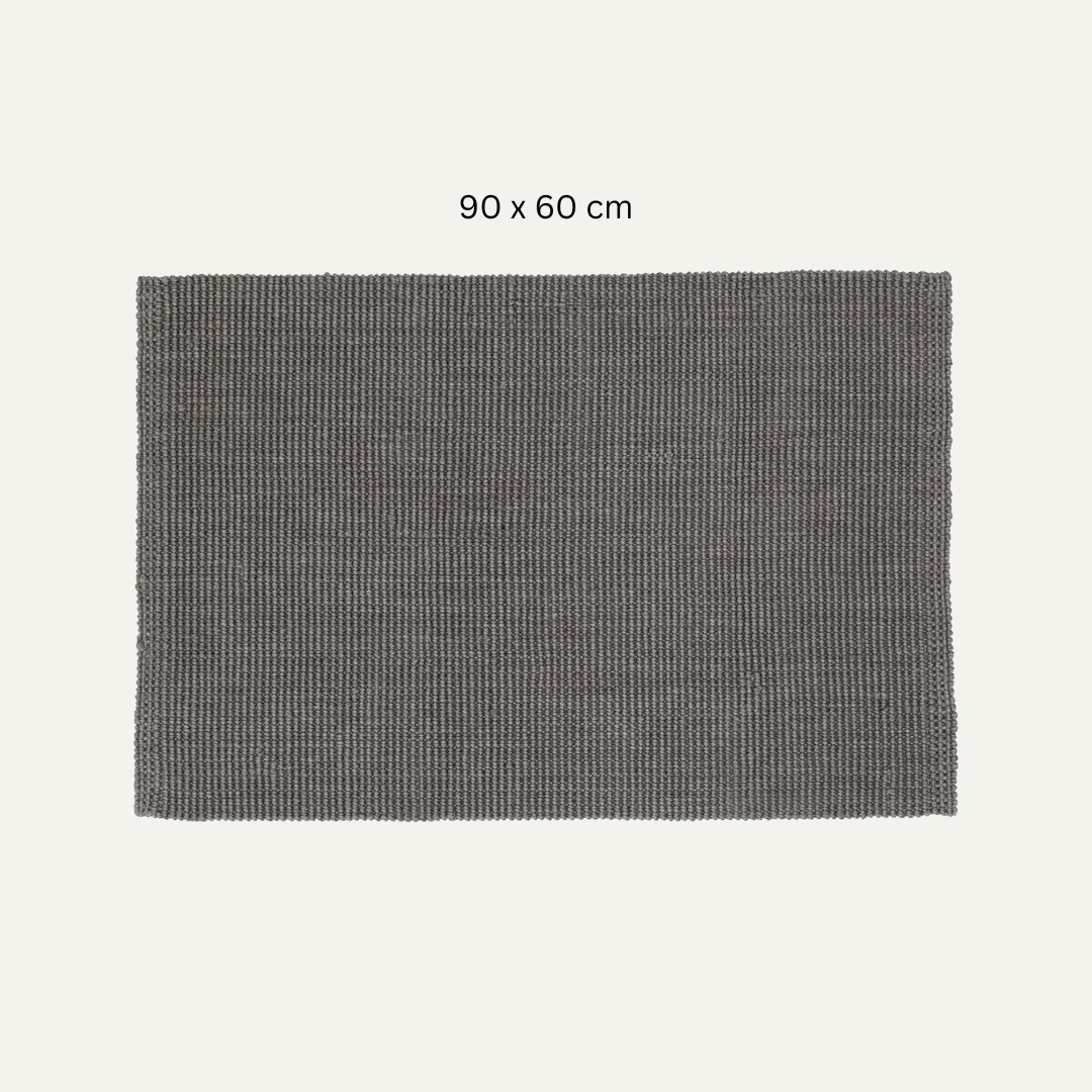 Cement Grey Jute Rug - 3 sizes