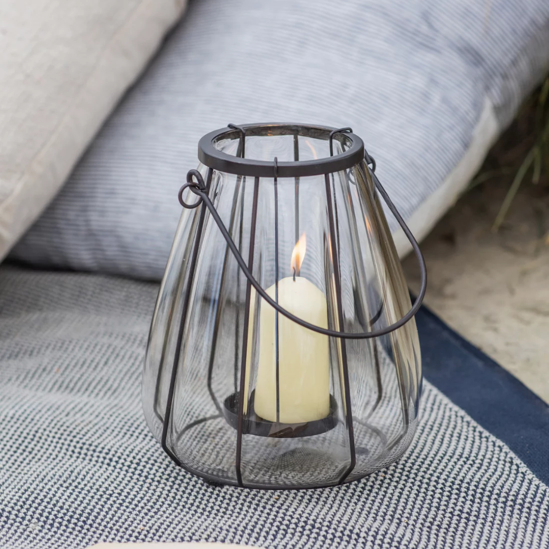 Adlestrop Lantern Medium Black (H19 X Dia15cm)
