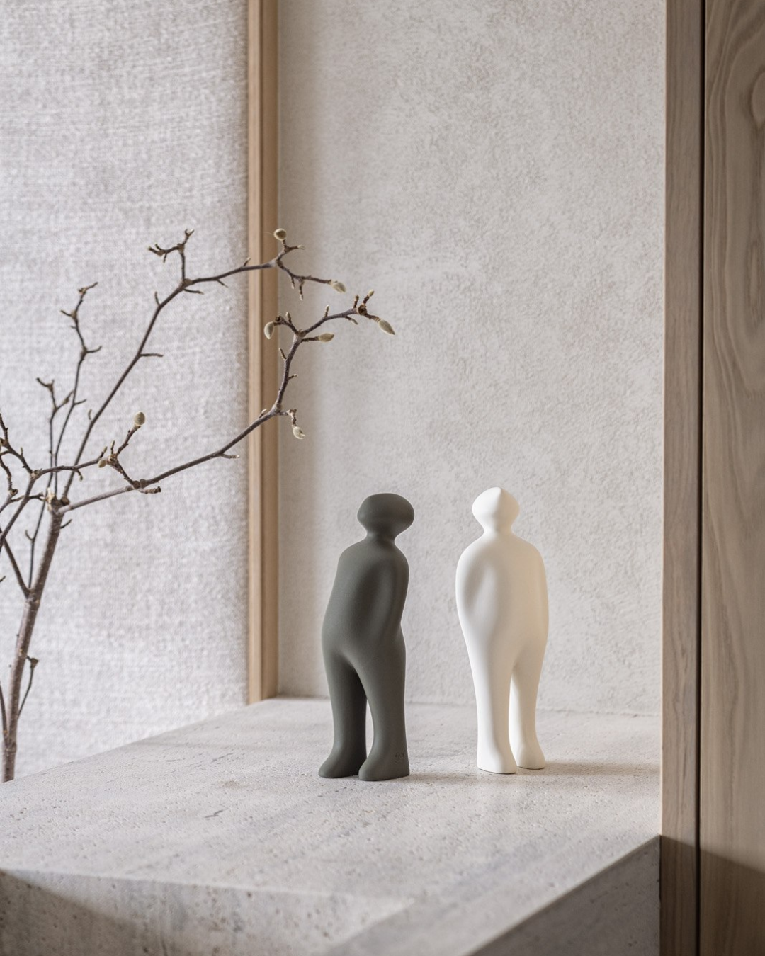White Ceramic Figure in 2 Sizes