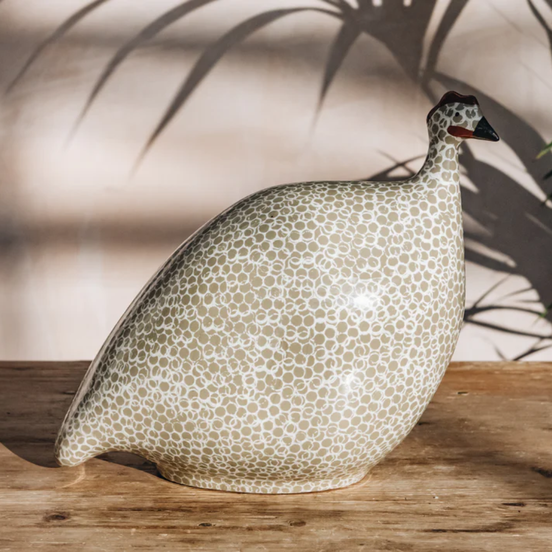 Grey Speckled White Guinea Fowl