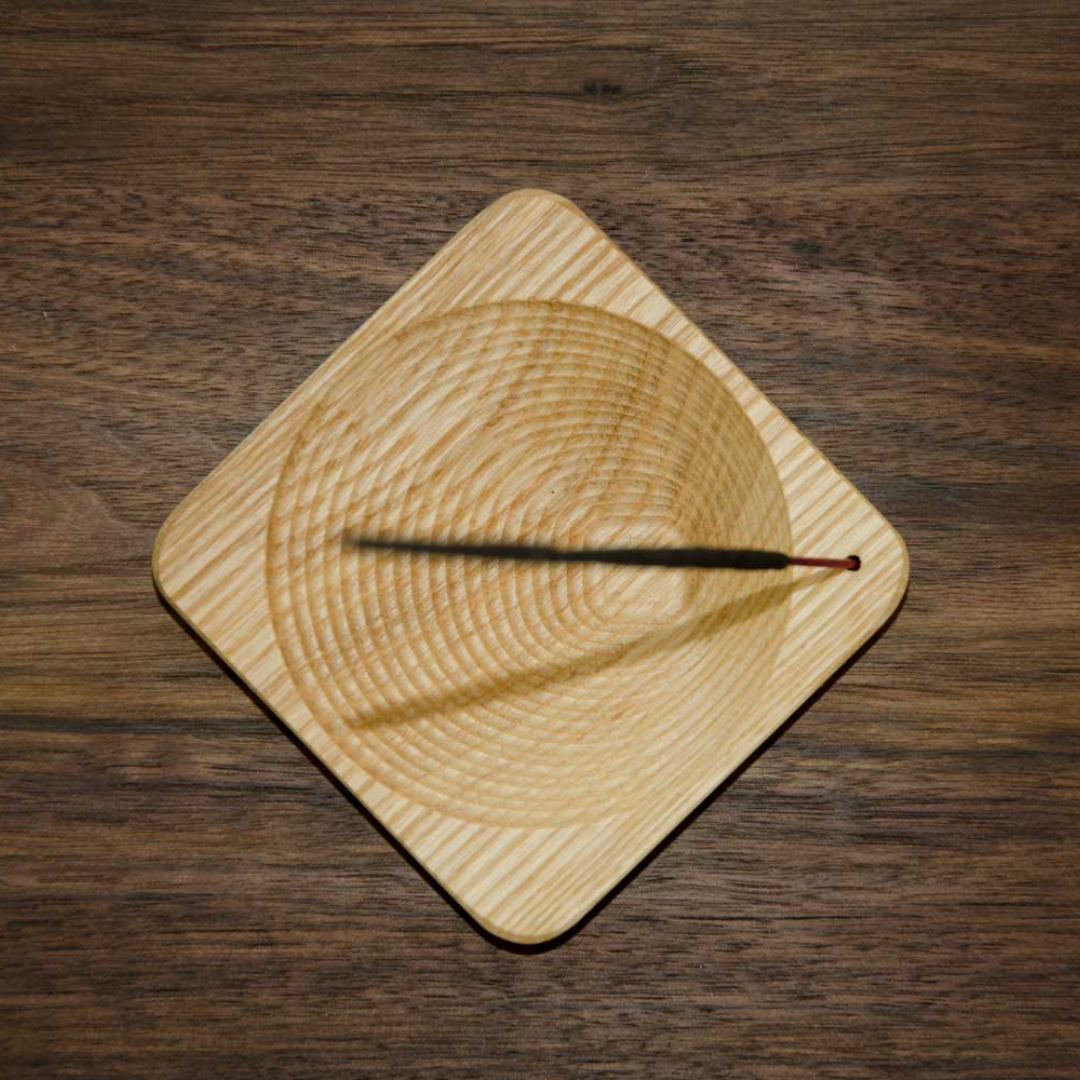 Spun Incense Holder - Ash or Sapele