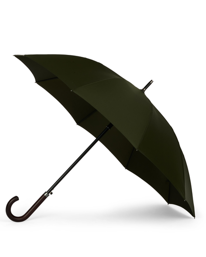 Khaki Umbrella with Wood Handle