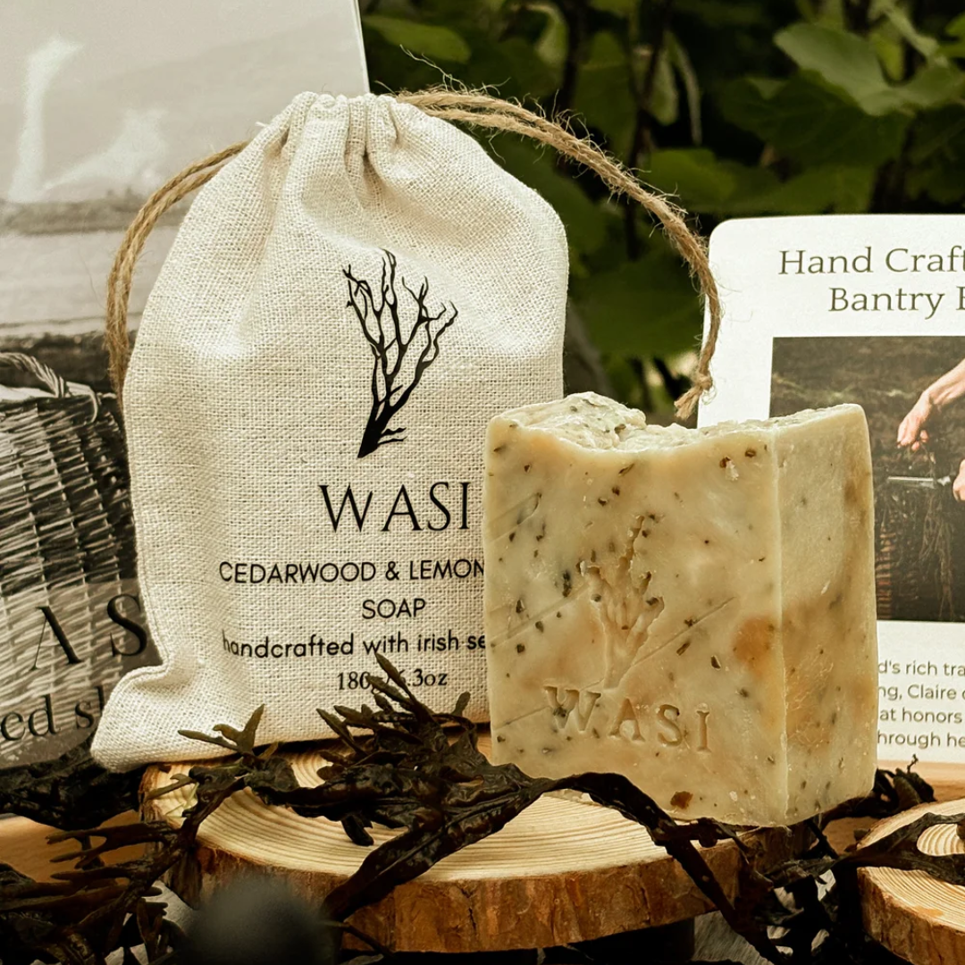 Irish Seaweed Infused Cedarwood &amp; Lemongrass Soap Bar
