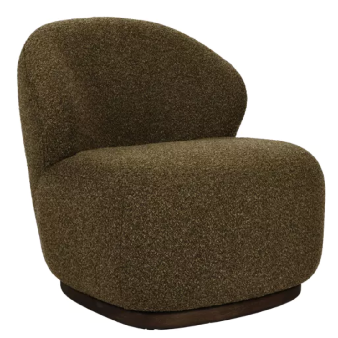 Brown Soft Curve Lounge Chair