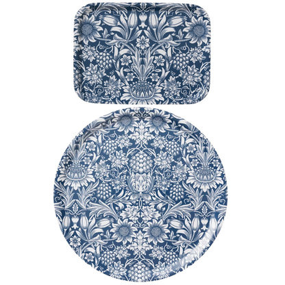 Dark Denim Sunflower Tray in 2 Sizes