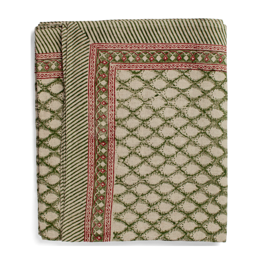 Green Cypress Tablecloth in 2 Sizes
