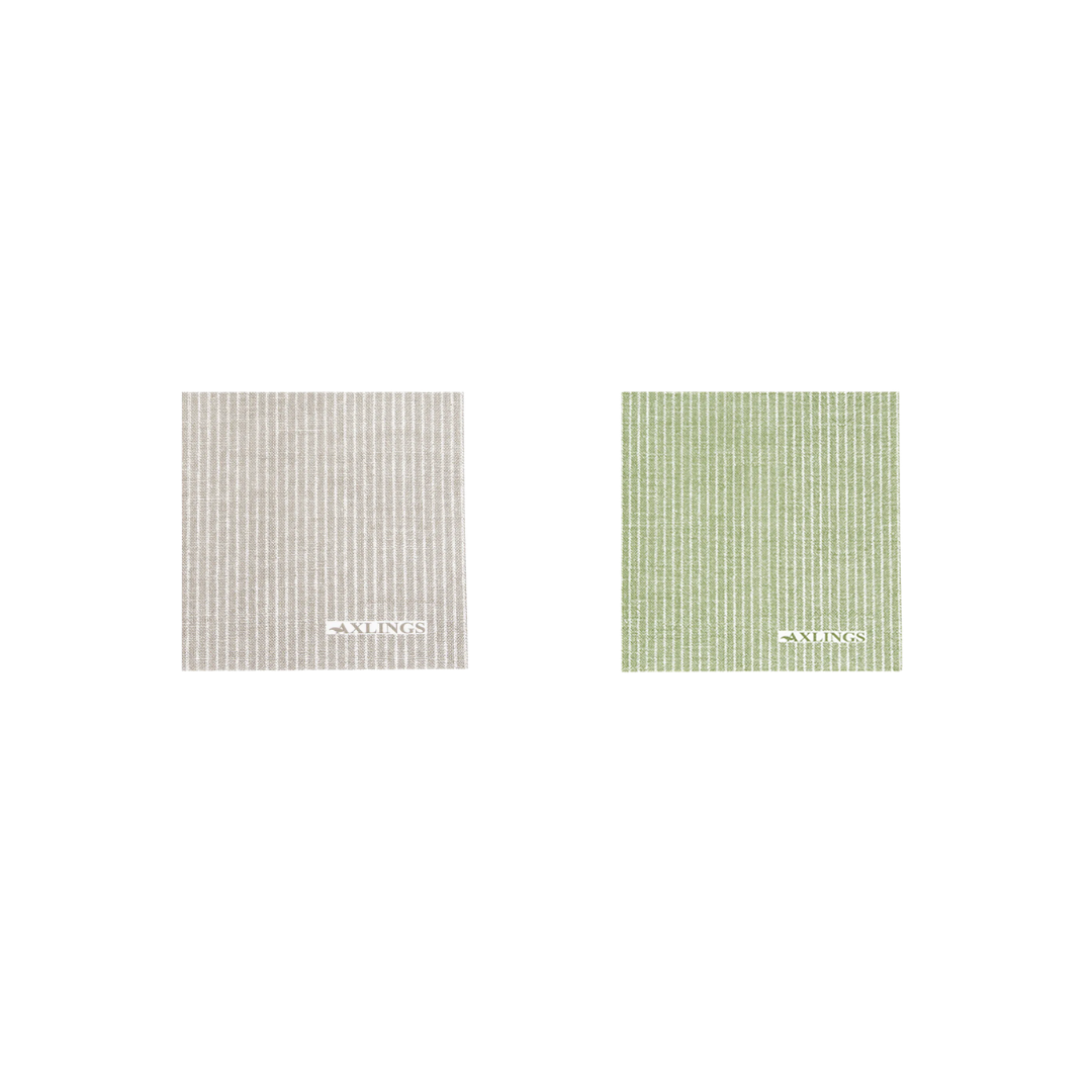 Pinstripe 40 Cocktail Paper Napkins 25 x 25 cm in 2 Colours