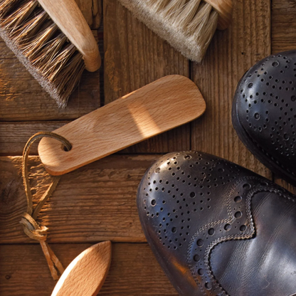 Small Shoe Horn with Leather Strap