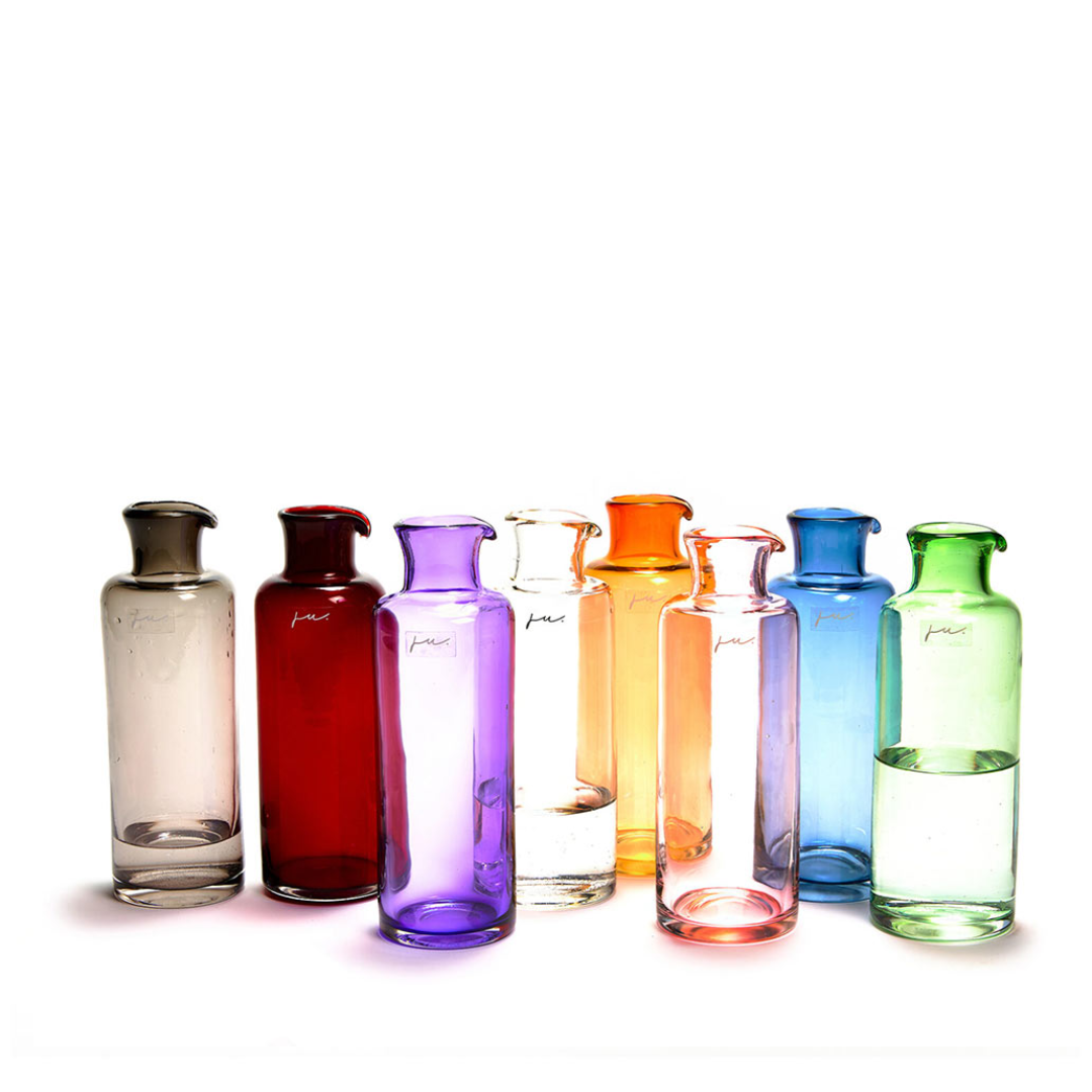 Mouthblown Glass Carafe in 4 Colours