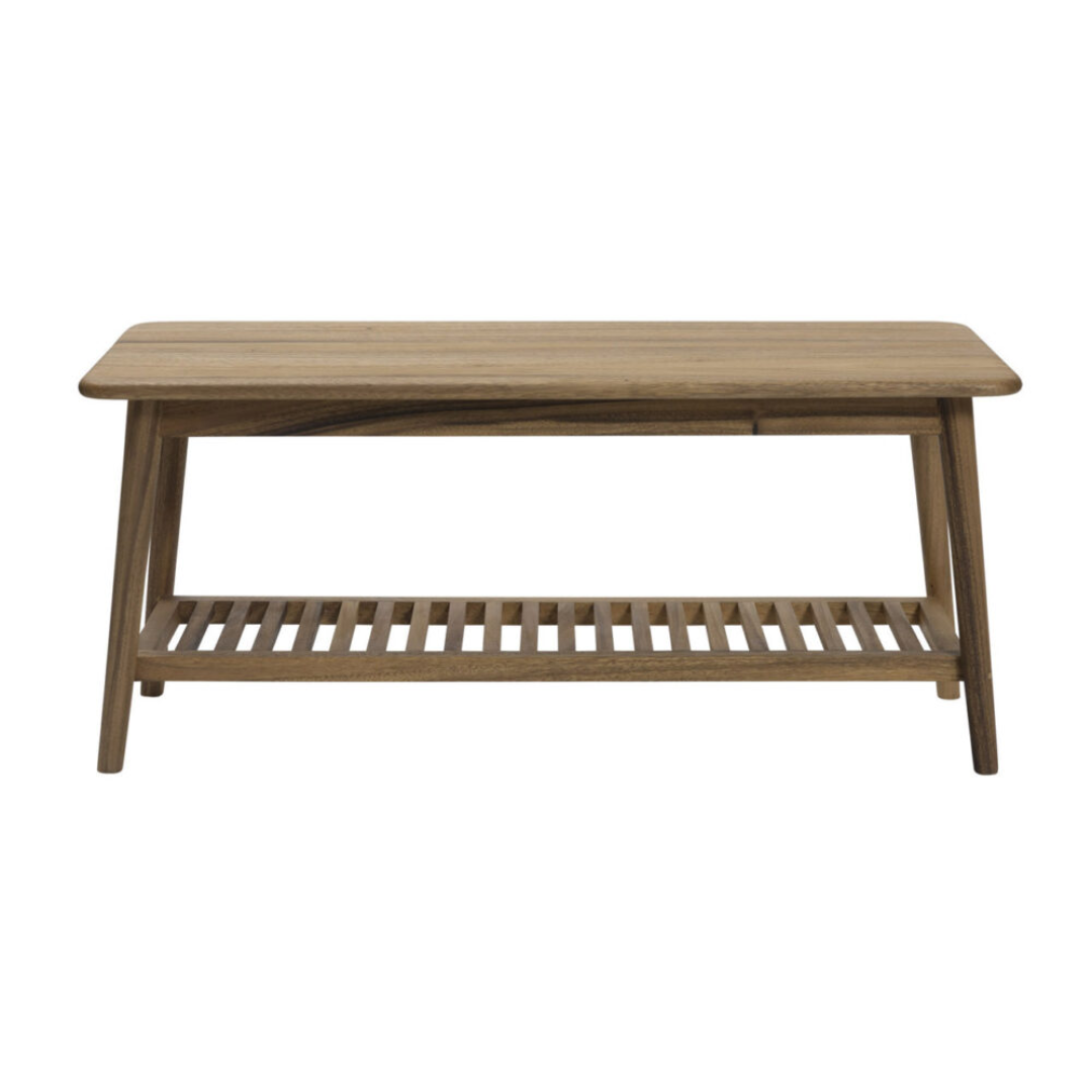 Teak Bootroom Bench with Shelf