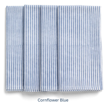 Stripe Napkin Set of 4 in 14 colours