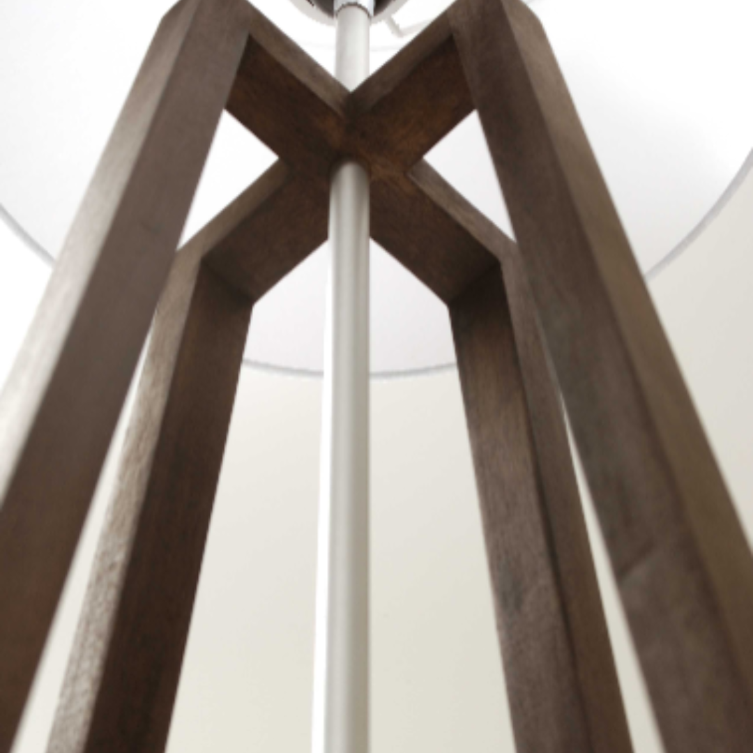 Customisable Wood Floor Lamp &amp; Shade