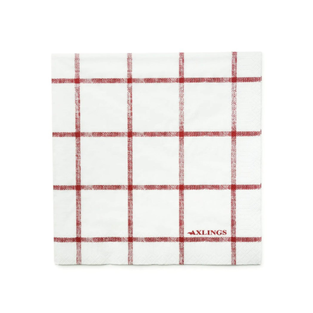 50 Paper Napkins Check - 4 colours
