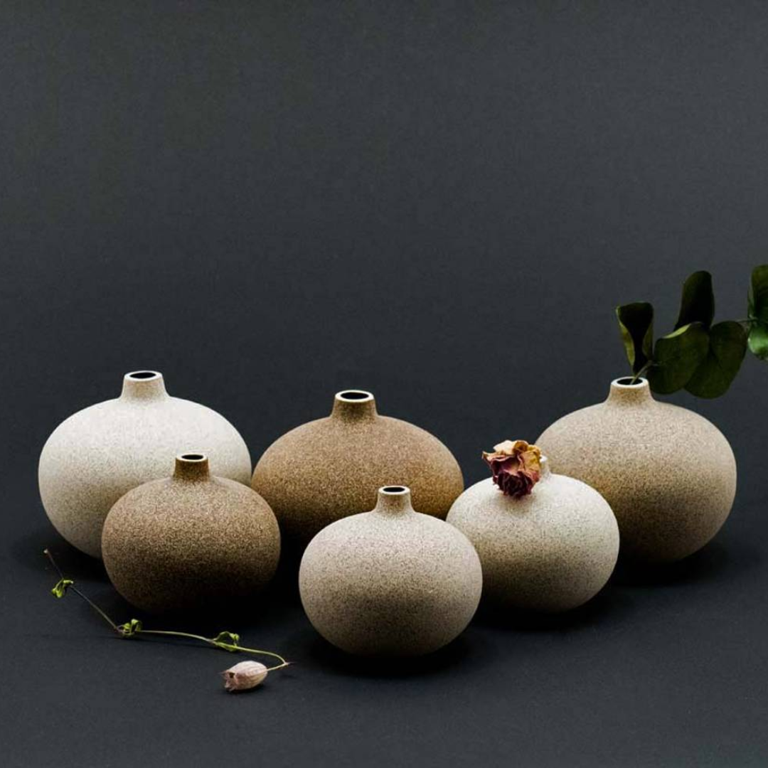 Sand Light Bari Ceramic Vase in 3 Sizes