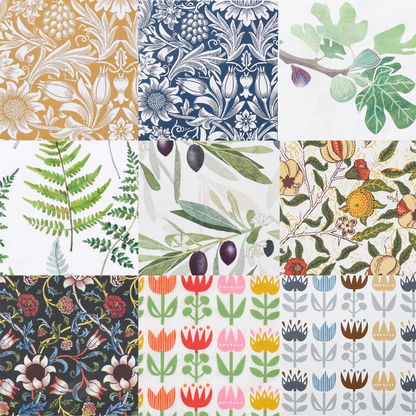 20 Paper Napkins in 5 Designs