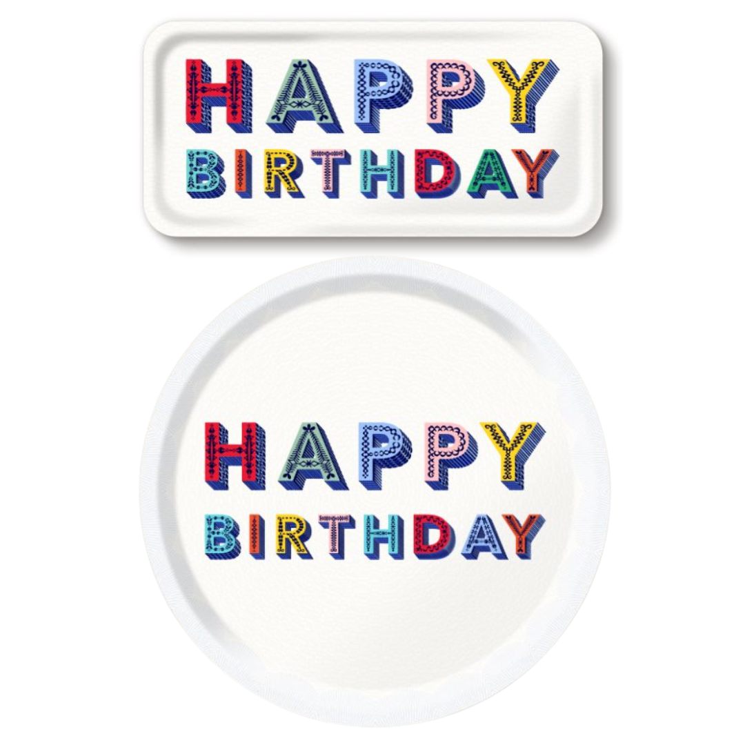 Happy Birthday Tray in 2 Sizes