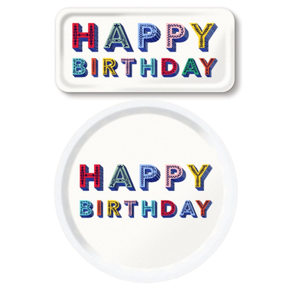 Happy Birthday Tray in 2 Sizes