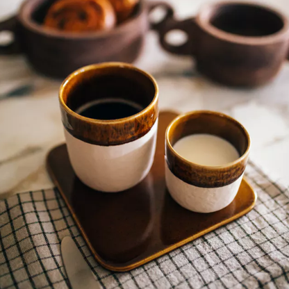 Brown Ceramic Tumbler in 2 Sizes