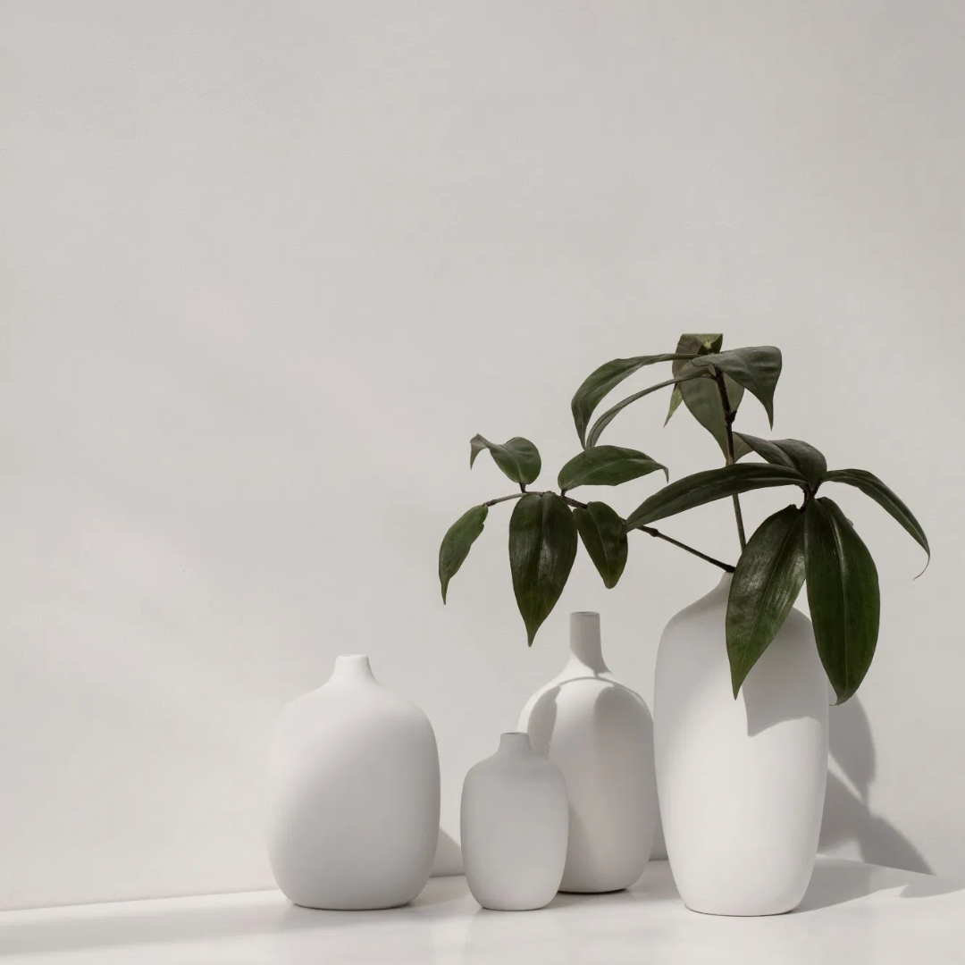 White Ceramic Vase in 3 Sizes