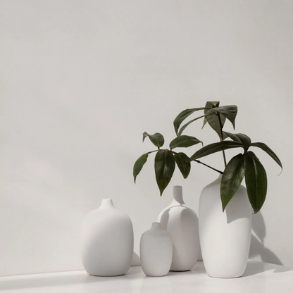 White Ceramic Vase in 3 Sizes