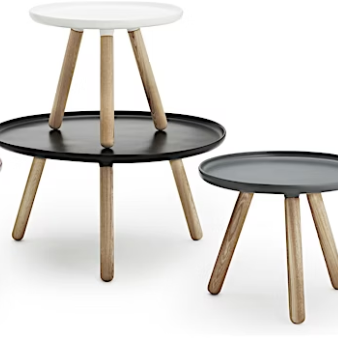 Low Round Side Table in 2 Colours