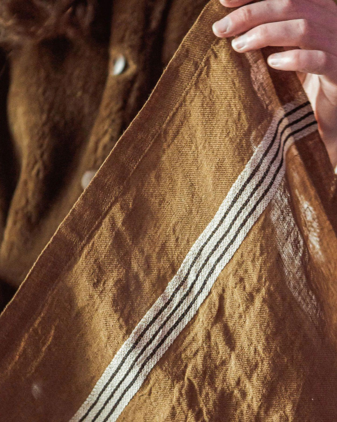 Locomotive Stripe Linen Napkin 42 x 42cm