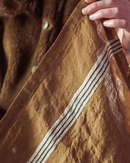 Locomotive Stripe Linen Napkin 42 x 42cm