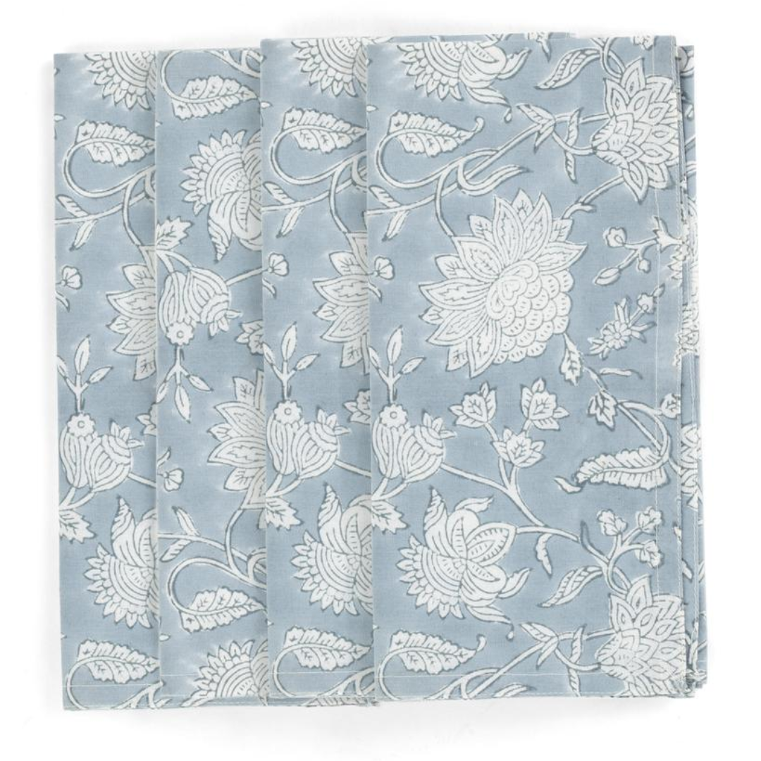 Indian Rose Napkin Set of 4 - 2 colours